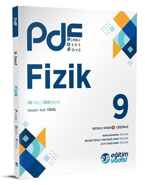 Eğitim Vadisi 2024 9. Sınıf Fizik Pdf Planlı Ders Föyü