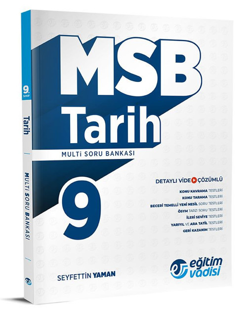 Eğitim Vadisi 2024 9. Sınıf Tarih Multi Soru Bankası