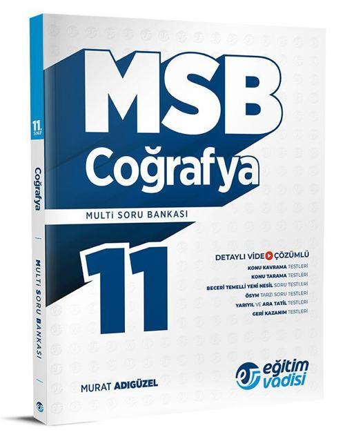 Eğitim Vadisi 2024 11. Sınıf Coğrafya Multi Soru Bankası