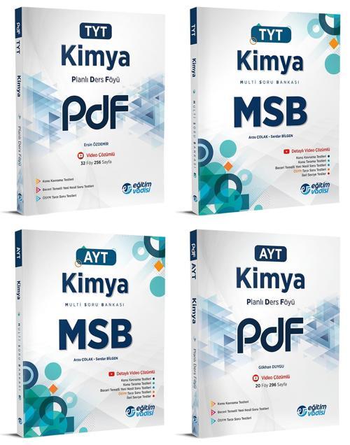 Eğitim Vadisi 2024 Tyt Ayt Kimya Pdf + Msb Seti 4 Kitap