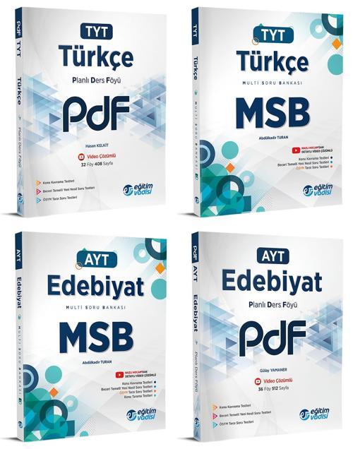 Eğitim Vadisi 2024 Tyt Ayt Türkçe Pdf + Msb Seti 4 Kitap