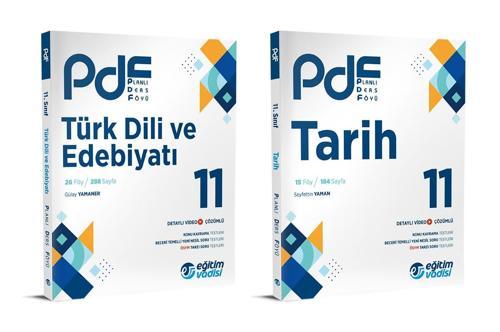 Eğitim Vadisi 2024 11. Sınıf Edebiyat + Tarih Pdf Seti 2 Kitap
