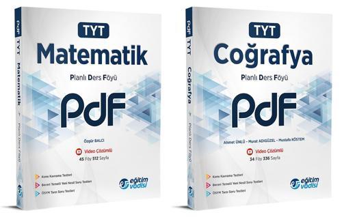 Eğitim Vadisi 2024 Tyt Matematik + Coğrafya Pdf Planlı Ders Föyü Seti 2 Kitap