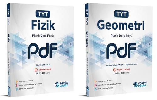 Eğitim Vadisi 2024 Tyt Fizik + Geometri Pdf Planlı Ders Föyü Seti 2 Kitap