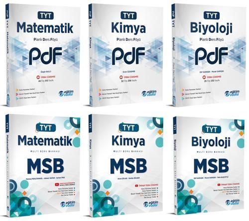 Eğitim Vadisi 2024 Tyt Matematik + Kimya + Biyoloji Pdf + Msb Seti 6 Kitap