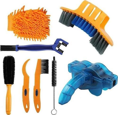 Bisiklet Detaylı Temizlik Fırça Seti 8 Parça