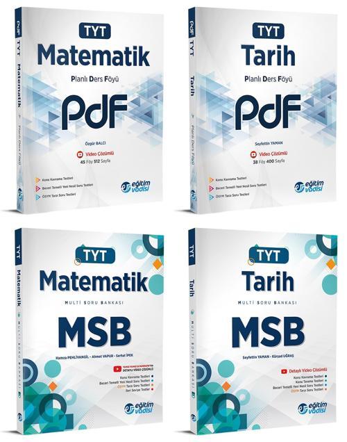 Eğitim Vadisi 2024 Tyt Matematik + Tarih Pdf + Msb Seti 4 Kitap
