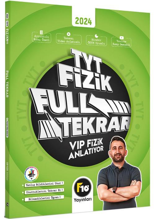 F10 Yayınları 2024 Tyt Vip Fizik Full Tekrar Video Ders Kitabı