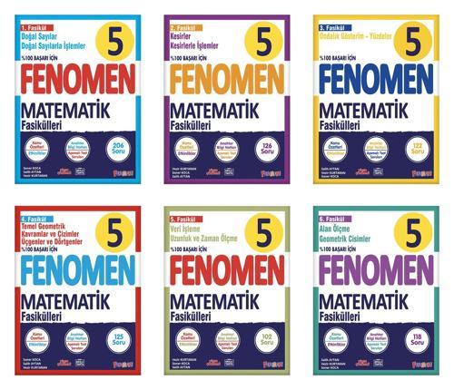 Fenomen Okul 2024 5. Sınıf Matematik Fasikül Seti (1-2-3-4-5-6)