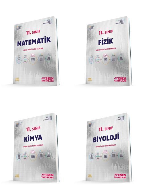 Esen 11. Sınıf Matematik Fizik Kimya Biyoloji Soru Bankası Seti 2023