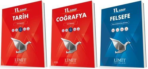 Limit 11. Sınıf Tarih + Coğrafya + Felsefe Soru Seti 3 Kitap 2023