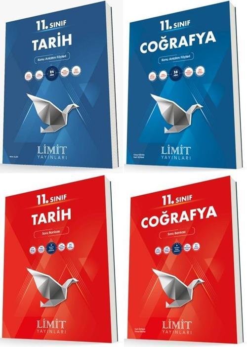 Limit 11. Sınıf Tarih + Coğrafya Konu + Soru Seti 4 Kitap 2023
