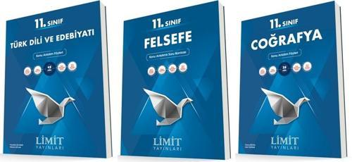 Limit 11. Sınıf Edebiyat + Felsefe + Coğrafya Konu Föyleri Seti 3 Kitap 2023
