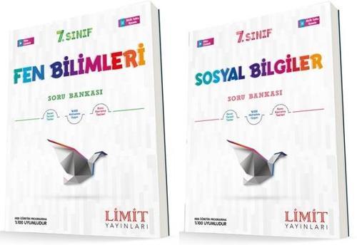 Limit 7. Sınıf Fen Bilimleri + Sosyal Bilgiler Soru Bankası Seti 2 Kitap 2023