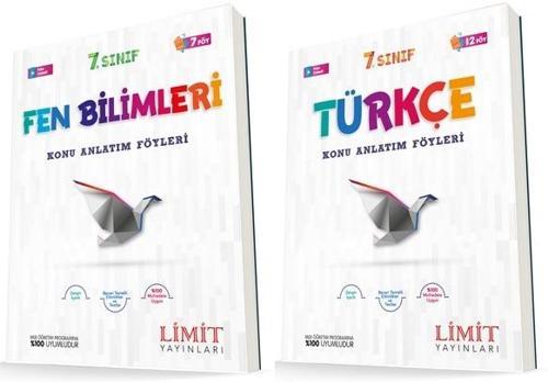 Limit 7. Sınıf Fen Bilimleri + Türkçe Konu Föyleri Seti 2 Kitap 2023
