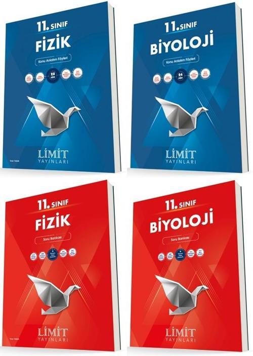 Limit 11. Sınıf Fizik + Biyoloji Konu + Soru Seti 4 Kitap 2023