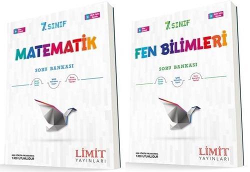Limit 7. Sınıf Matematik + Fen Bilimleri Soru Bankası Seti 2 Kitap 2023