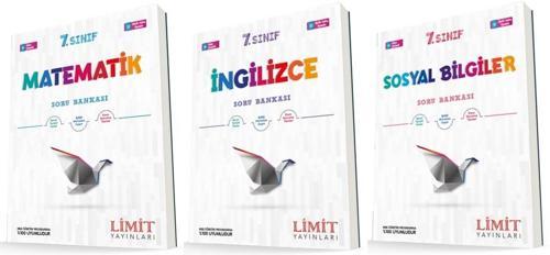 Limit 7. Sınıf Matematik + İngilizce + Sosyal Soru Seti 3 Kitap 2023