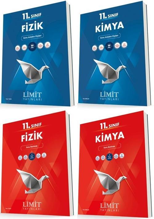 Limit 11. Sınıf Fizik + Kimya Konu + Soru Seti 4 Kitap 2023