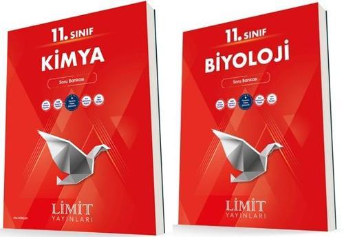 Limit 11. Sınıf Kimya + Biyoloji Soru Bankası Seti 2 Kitap 2023