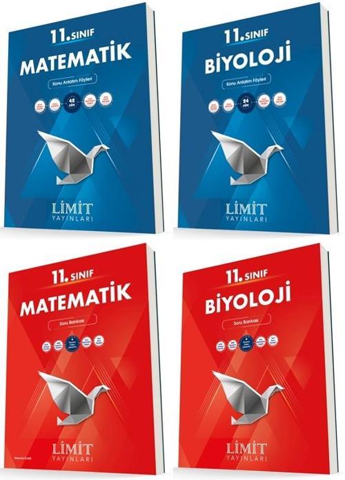 Limit 11. Sınıf Matematik + Biyoloji Konu + Soru Seti 4 Kitap 2023