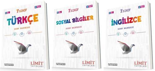 Limit 7. Sınıf Türkçe + Sosyal +İngilizce Soru Seti 3 Kitap 2023