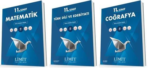 Limit 11. Sınıf Matematik + Edebiyat + Coğrafya Konu Föyleri Seti 3 Kitap 2023
