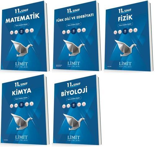 Limit 11. Sınıf Matematik + Edebiyat + Fizik + Kimya + Biyoloji Konu Föyleri Seti 5 Kitap 2023