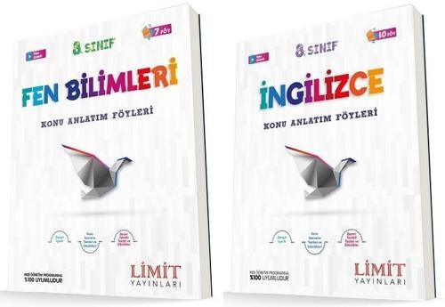 Limit 8. Sınıf Fen Bilimleri + İngilizce Konu Föyleri Seti 2 Kitap 2023