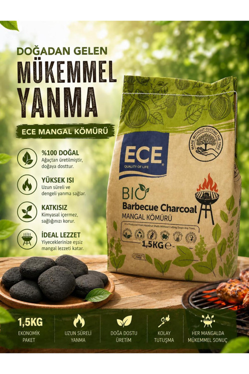 Mangal Kömürü (Bio Kömür %100 Ağaçtan Üretilmiştir)