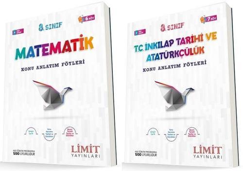 Limit 8. Sınıf Matematik + İnkılap Konu Föyleri Seti 2 Kitap 2023