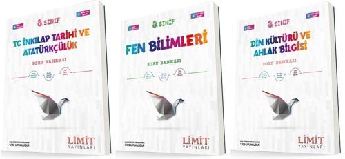 Limit 8. Sınıf İnkılap + Fen + Din Soru Seti 3 Kitap 2023