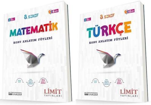 Limit 8. Sınıf Matematik + Türkçe Konu Föyleri Seti 2 Kitap 2023