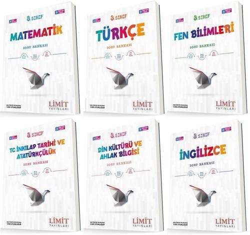 Limit 8. Sınıf Soru Bankası Seti Tam Set 6 Kitap 2023