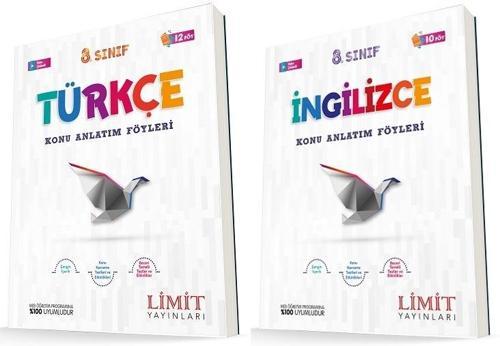 Limit 8. Sınıf Türkçe + İngilizce Konu Föyleri Seti 2 Kitap 2023