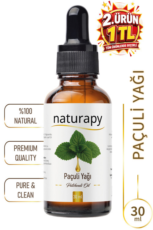 Paçuli Yağı (Patchouli Oil) Uçucu Yağ 30 ml Damlalıklı Cam Şişe