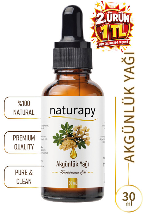Akgünlük Yağı (Frankincense Oil) Uçucu Yağ 30 ml Damlalıklı Cam Şişe