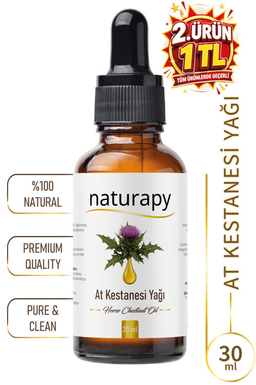 Atkestanesi Yağı (Horse Chestnut Oil) Maserasyon | Ekstraksiyon Yağı 30 ml Damlalıklı Cam Şişe