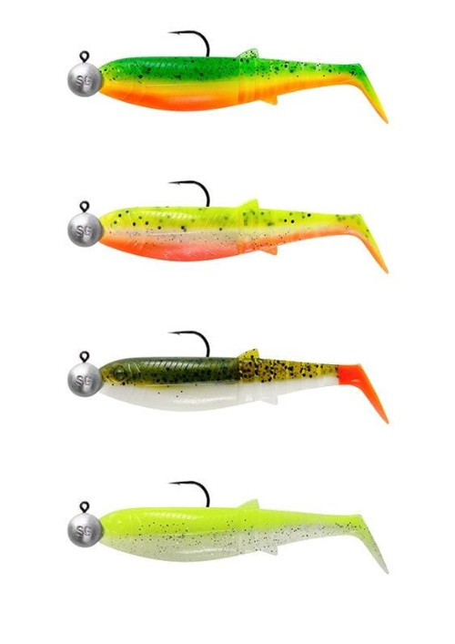 Cannibal Shad 8cm 5gr+7.5gr #2/0 Dark Water 4+4 Adet Sahte Balık