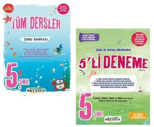 Okyanus Yayınları 5. Sınıf Tüm Dersler Soru Bankası + Deneme Seti 2023