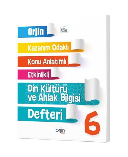 Orjin Okul 2024 6. Sınıf Din Kültürü Kazanım Odaklı Defteri