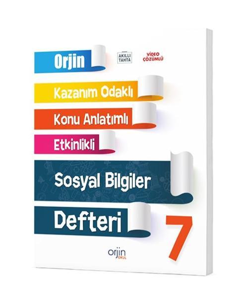 Orjin Okul 2024 7. Sınıf Sosyal Bilgiler Kazanım Odaklı Defteri