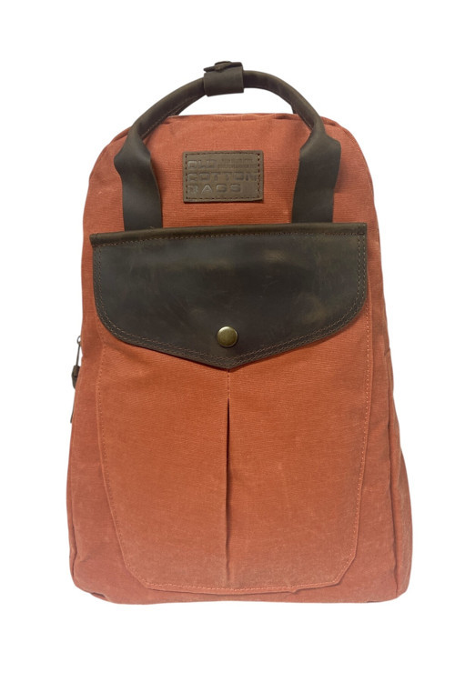 Vintage Deri Kanvas Su Geçirmez Disayn Unisex Gezi Okul Kamp Seyahat Sırt Çantası 28x39cm