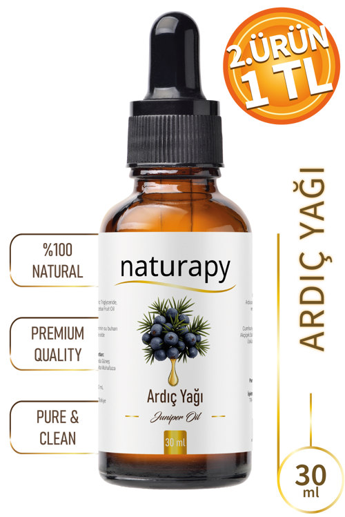 Ardıç Yağı (Juniper Oil) Uçucu Yağ 30 ml Damlalıklı Cam Şişe