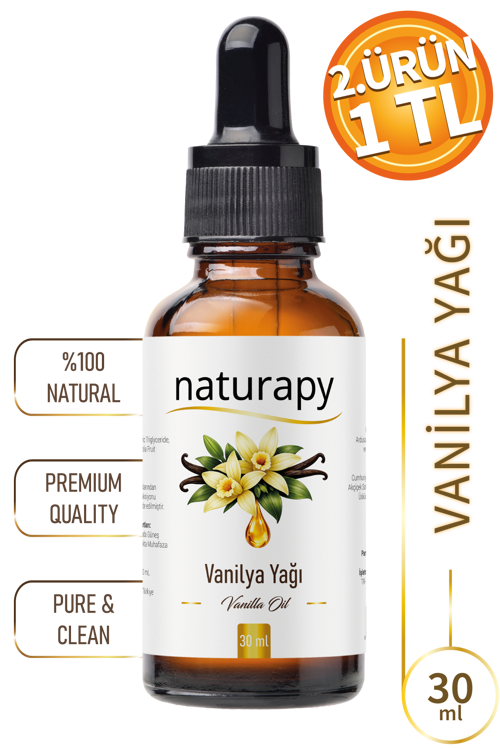 Vanilya Yağı (Vanilla Oil) 30 ml Damlalıklı Cam Şişe