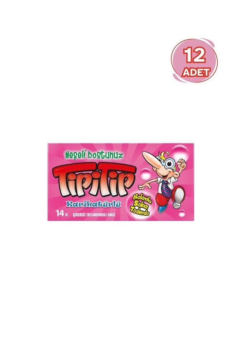 Tipitip Karışık Meyve Ve Mentol Aromalı Sakız 27 G - 12 Adet