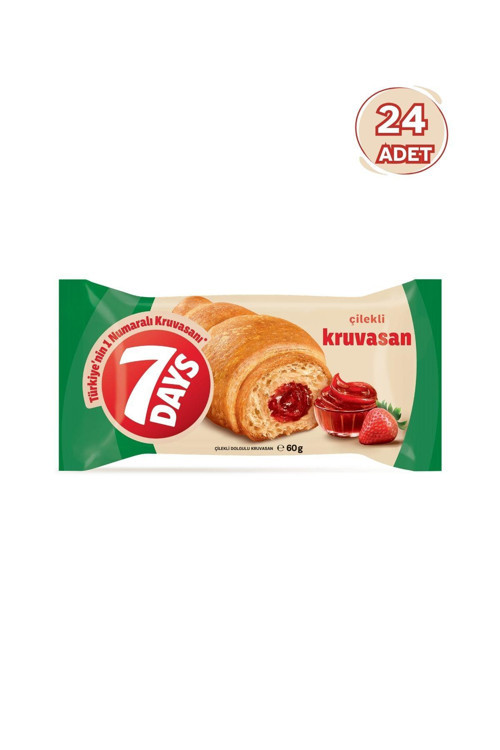 7 Days Çilekli Kruvasan 60 gr - 24 Adet