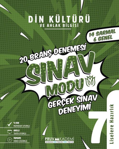 Pruva Akademi 7. Sınıf Din Kültürü Sınav Modu Deneme Sınavı 2023