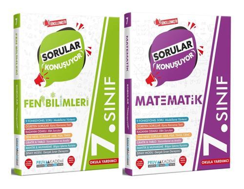 Pruva Akademi 7. Sınıf Matematik Fen Bilimleri Sorular Konuşuyor Seti 2023