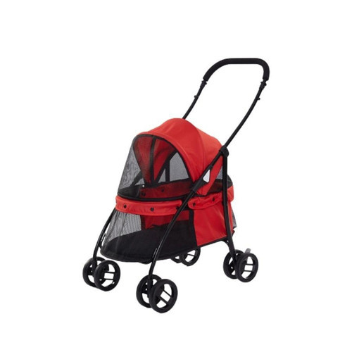 Evcil Hayvan Arabası 67x47x98 Cm Kırmızı Max 15 Kg